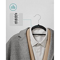 Songmics Κρεμάστρα Ρούχων σε Μαύρο Χρώμα CRF20B 20τμχ