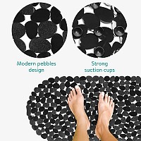 Navaris Αντιολισθητικό Μπανιέρας με Βεντούζες Μαύρο 39x99εκ.