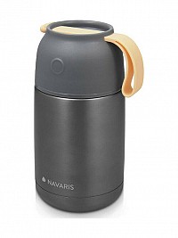 Navaris Δοχείο Φαγητού Θερμός Inox Γκρι 650ml
