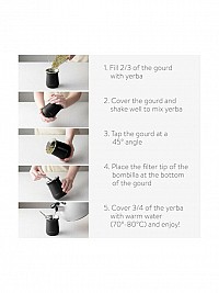 Navaris Yerba Κούπα Μεταλλική Μαύρη 300ml 54274.01.01