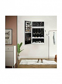 Καθρέφτης Τοίχου/Κοσμηματοθήκη (37x10x67) Songmics JBC51W 37x10x67