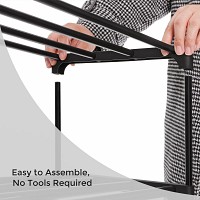 SONGMICS Μεταλλική Ραφιέρα Παπουτσιών 3 Επιπέδων – Στοιβαζόμενη, Εύκολη Συναρμολόγηση, Μαύρη LSA303B02