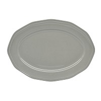 ΠΙΑΤΕΛΑ ΟΒΑΛ PREMIUM CLASSIC ΠΟΡΣΕΛΑΝΙΝΗ ΓΚΡΙ 36εκ. ANKOR