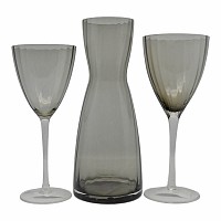 ΚΑΡΑΦΑ ΓΥΑΛΙΝΗ PREMIUM 1000ml SMOKE ΧΡΩΜΑ ANKOR