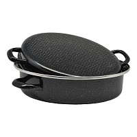 ΓΑΣΤΡΑ ΟΒΑΛ ΕΜΑΓΙΕ ΜΕ ΣΧΑΡΑ ΚΑΙ ΑΝΟΞΕΙΔΩΤΟ ΧΕΙΛΟΣ 34x24x12εκ. ANKOR