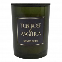 ΑΡΩΜΑΤΙΚΟ ΚΕΡΙ TUBEROSE & ANGELICA  ΣΕ ΓΥΑΛΙΝΟ ΔΟΧΕΙΟ ΜΕ ΚΑΠΑΚΙ 8x8x10,5εκ. ANKOR