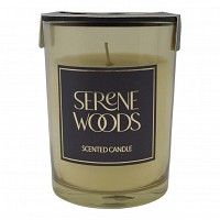 ΑΡΩΜΑΤΙΚΟ ΚΕΡΙ SERENE WOODS ΣΕ ΓΥΑΛΙΝΟ ΔΟΧΕΙΟ ΜΕ ΚΑΠΑΚΙ 8x8x10,5εκ. ANKOR