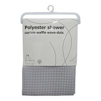 ΚΟΥΡΤΙΝΑ ΠΟΛΥΕΣΤΕΡΙΚΗ 180x180εκ 115gsm ΜΕ 12 ΚΡΙΚΟΥΣ ΣΕ ΓΚΡΙ ΧΡΩΜΑ ANKOR