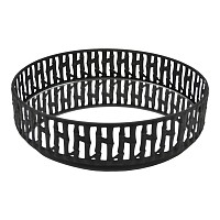 ΔΙΑΚΟΣΜΗΤΙΚΟΣ ΔΙΣΚΟΣ ΜΕΤΑΛΛΙΚΟΣ ΣΕ ΜΑΥΡΟ ΧΡΩΜΑ ΜΕ ΚΑΘΡΕΦΤΗ 24,5x24,5x5εκ. ANKOR