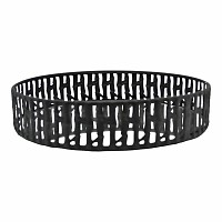 ΔΙΑΚΟΣΜΗΤΙΚΟΣ ΔΙΣΚΟΣ ΜΕΤΑΛΛΙΚΟΣ ΣΕ ΜΑΥΡΟ ΧΡΩΜΑ ΜΕ ΚΑΘΡΕΦΤΗ 29,5x29,5x5εκ. ANKOR