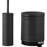 ΚΑΛΑΘΙ ΜΠΑΝΙΟΥ 5lt ΜΕΤΑΛΛΙΚΟ ΡΙΓΕ ΣΕ ΧΡΩΜΑ ΑΝΘΡΑΚΙ  ΜΑΤ SOFT CLOSE ANKOR