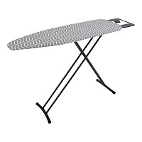 ΣΙΔΕΡΩΣΤΡΑ 38x124εκ ΜΑΥΡΗ ΜΑΤ 100% ΒΑΜΒΑΚΕΡΟ ΚΑΛΥΜΜΑ ΥΨΟΣ 78-95εκ. ANKOR