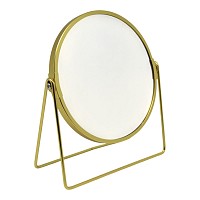 ΚΑΘΡΕΦΤΗΣ ΕΠΙΤΡΑΠΕΖΙΟΣ ΜΕΤΑΛΛΙΚΟΣ ΔΙΠΛΟΣ ΣΕ ΧΡΥΣΟ ΧΡΩΜΑ 18x18x20εκ. ANKOR  B0443G