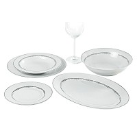 ΣΕΡΒΙΤΣΙΟ ΠΙΑΤΩΝ ΠΟΡΣΕΛΑΝΙΝΟ 20ΤΜΧ ΜΕ ΚΡΑΚΕΛΕ ΣΧΕΔΙΟ ΚΑΙ ΑΣΗΜΙ ΜΠΟΡΝΤΟΥΡΑ ANKOR  R11831-20