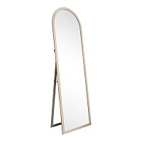 ANKOR Καθρέφτης Δαπέδου 50x170εκ. Μπεζ-Γκρι με Πλαστικό Πλαίσιο & Ανάγλυφη Υφή  Κομψός & Μοντέρνος