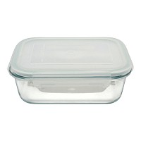 ΦΑΓΗΤΟΔΟΧΕΙΟ ΟΡΘΟΓΩΝΙΟ ΑΠΟ ΠΥΡΑΝΤΟΧΟ ΓΥΑΛΙ ΜΕ ΠΛΑΣΤΙΚΟ ΚΑΠΑΚΙ 0,65lt ANKOR