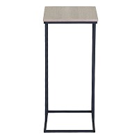 ΤΡΑΠΕΖΑΚΙ MDF ΜΕ ΜΕΛΑΜΙΝΗ ΣΕ ΦΥΣΙΚΗ ΑΠΟΧΡΩΣΗ ΞΥΛΟΥ KAI ΜΑΥΡΟ ΜΕΤΑΛΛΙΚΟ ΣΚΕΛΕΤΟ 40x30x66εκ. ANKOR 852857