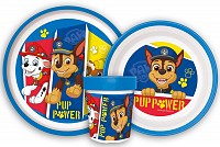 Paw Patrol Pup Power non-slip dinner set, micro plastic set