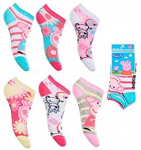 Peppa Pig childrens no-show socks 23-34