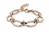 Victoria Rose gold colored stone bracelet