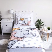 Disney Dumbo Dots childrens bedding set 100×135cm, 40×60 cm