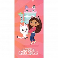 Gabbys Dollhouse Dream House bath towel, beach towel 70x140cm (Fast Dry)