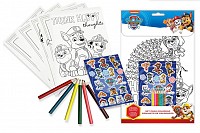 Paw Patrol coloring + sticker set