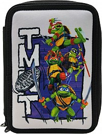Teenage Mutant Ninja Turtles TMNT filled pencil case 2 levels