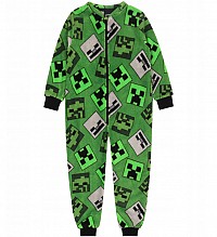 Minecraft childrens long pajamas, overalls 3/4 years