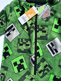 Minecraft childrens long pajamas, overalls 3/4 years