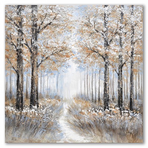 Πίνακας Σε Καμβά Δέντρα Με Δρόμο 90X170X3εκ.