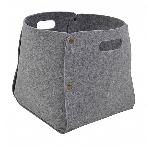 ΚΑΛΑΘΙ YΦΑΣΜΑΤΙΝΟ ΓΚΡΙ 31x31x31εκ.ANKOR