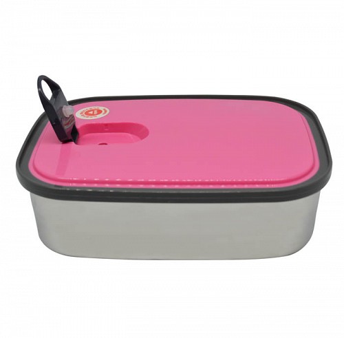 ΦΑΓΗΤΟΔΟΧΕΙΟ INOX ΜΕ ΦΟΥΞΙΑ  ΠΛΑΣΤΙΚΟ ΚΑΠΑΚΙ 0,38lt ANKOR