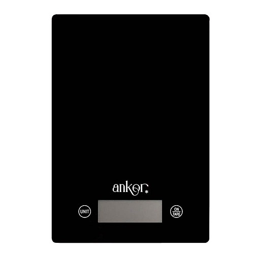 ΖΥΓΑΡΙΑ ΗΛΕΚΤΡΟΝΙΚΗ 5kg ΓΥΑΛΙΝΗ ΜΑΥΡΗ 16x23x2εκ.ANKOR