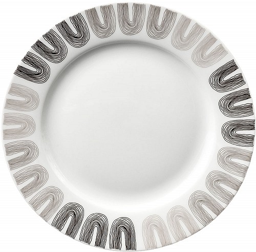 ΠΙΑΤΟ ΦΡΟΥΤΟΥ ΠΟΡΣΕΛΑΝΙΝΟ ΜΠΕΖ ΚΑΙ ΜΑΥΡΟ ΣΧΕΔΙΟ 19εκ.ANKOR