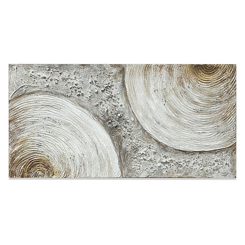 ΠΙΝΑΚΑΣ ΕΛΑΙΟΓΡΑΦΙΑ ΣΕ ΤΥΠΩΜΕΝΟ ΚΑΜΒΑ ΜΕ ΣΧΕΔΙΟ ΑΝΑΓΛΥΦΑ ΚΥΚΛΙΚΑ ΜΟΤΙΒΑ 120x60εκ. ANKOR