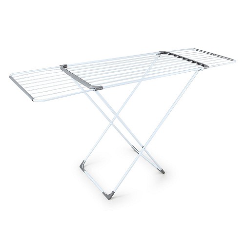 Απλώστρα Δαπέδου Μεταλλική Επεκτεινόμενη 18m Λευκή με Γκρι Ενώσεις | ANKOR  850334