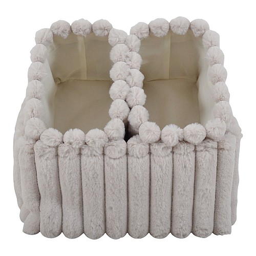 ΣΕΤ 3 ΚΑΛΑΘΙΩΝ ΒΕΛΟΥΔΙΝΑ ΣΕ ΜΠΕΖ ΧΡΩΜΑ ANKOR