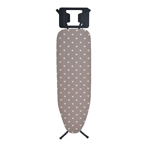 ΣΙΔΕΡΩΣΤΡΑ 34x110εκ ΜΑΥΡΗ ΜΑΤ 100% ΒΑΜΒΑΚΕΡΟ ΚΑΛΥΜΜΑ ΥΨΟΣ 60-88εκ. ANKOR