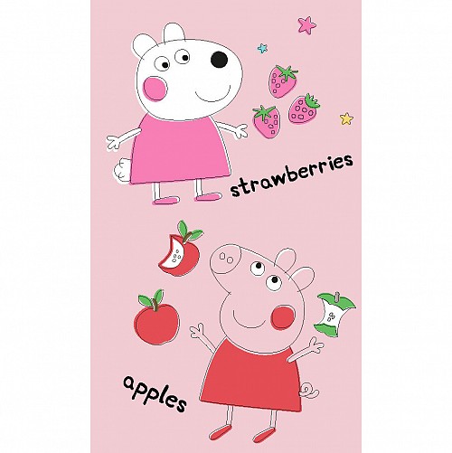 Peppa Pig Fruits hand towel, face towel, towel 30x50 cm