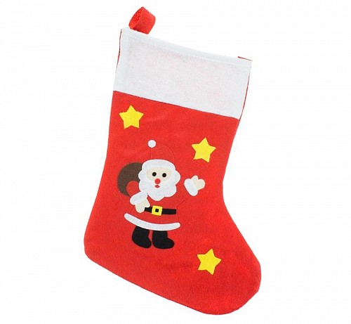 Christmas St. Nicholas i fireplace stocking, boot 47 cm