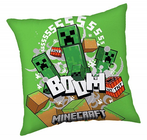 Minecraft Creeper Boom decorative pillow 40*40 cm