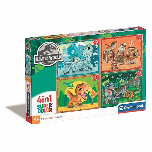 Jurassic World On the Loose 4 az 1-ben puzzle Clementoni  CMC21521