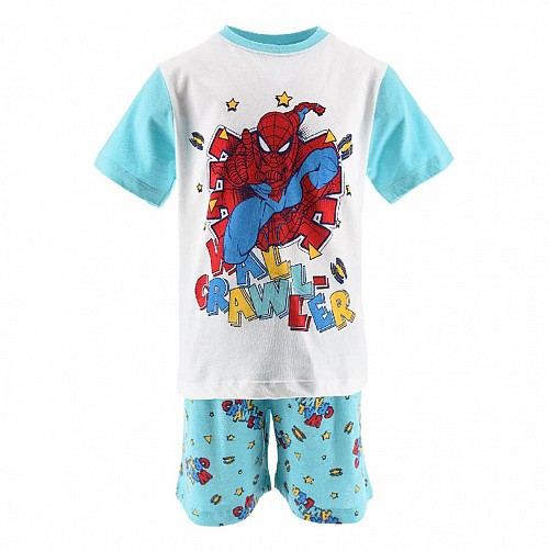 Spiderman Wall Crawler Blue children's short pajamas 4 years / 104 cm