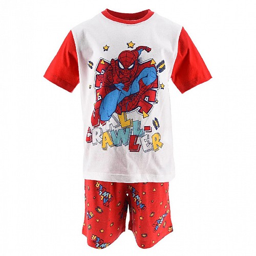 Spiderman Wall Crawler Red children's short pajamas 6 years / 116 cm