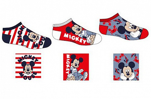Disney Mickey  children's no-show socks 31/34