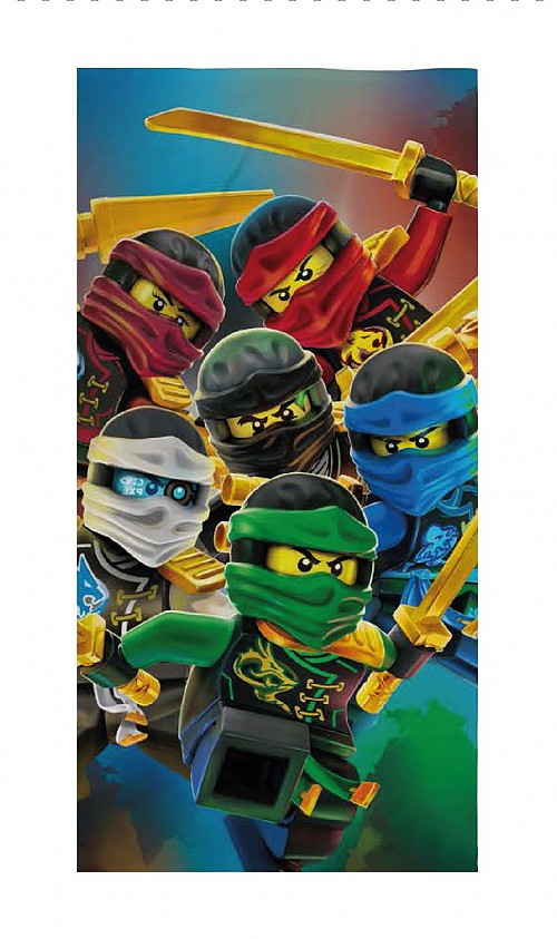 Lego Golden Weapons Ninjago bath towel, beach towel 70x140cm (Fast Dry)