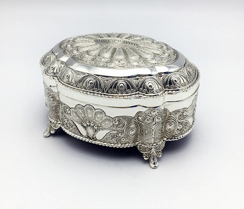 Μπιζουτιέρα Επάργυρη Λακαριστή 104HQ17956 LM