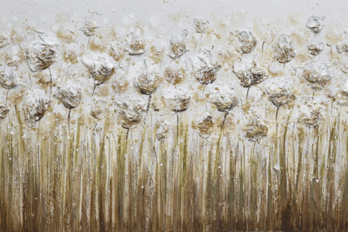 Πίνακας Σε Καμβά Με Μοντέρνα Τέχνη Λουλούδια 60x90