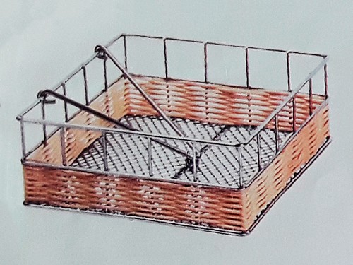 Μεταλλική Ψάθινη Χαρτοπετσετοθήκη